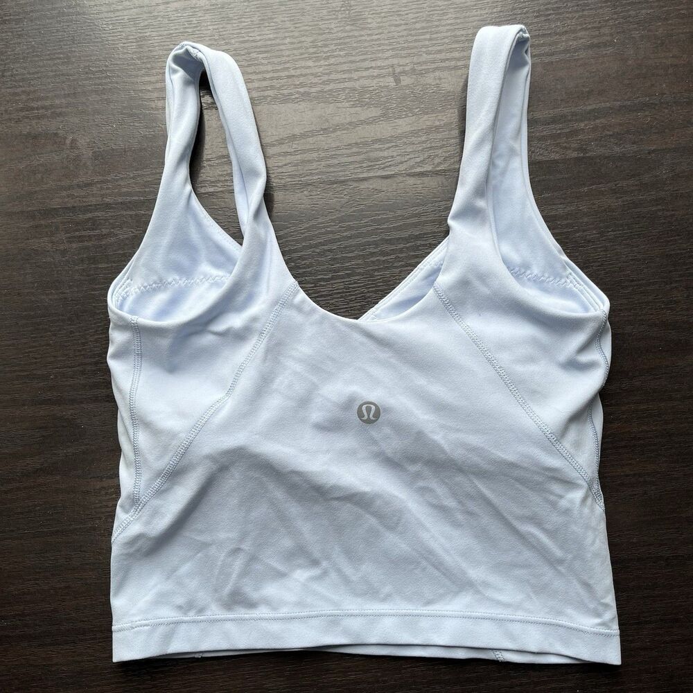 LULULEMON Align Crop Tank Top Built In Bra Shelf Running Yoga Active Womens Sz 0